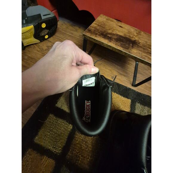 Rocky M 6 W 8 Dress Leather High Gloss 5" Soft Toe Chukka Service Boot FQ00500-8 - Picture 6 of 6